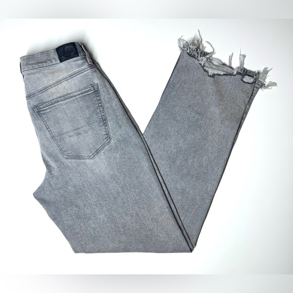 American Eagle Women’s Super High Rise Baggy Straight Jeans Size- 2 Regular - Picture 8 of 11